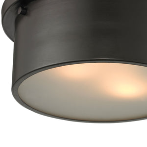 Simpson 10' 2 Light Flush Mount in Oil Rubbed Bronze