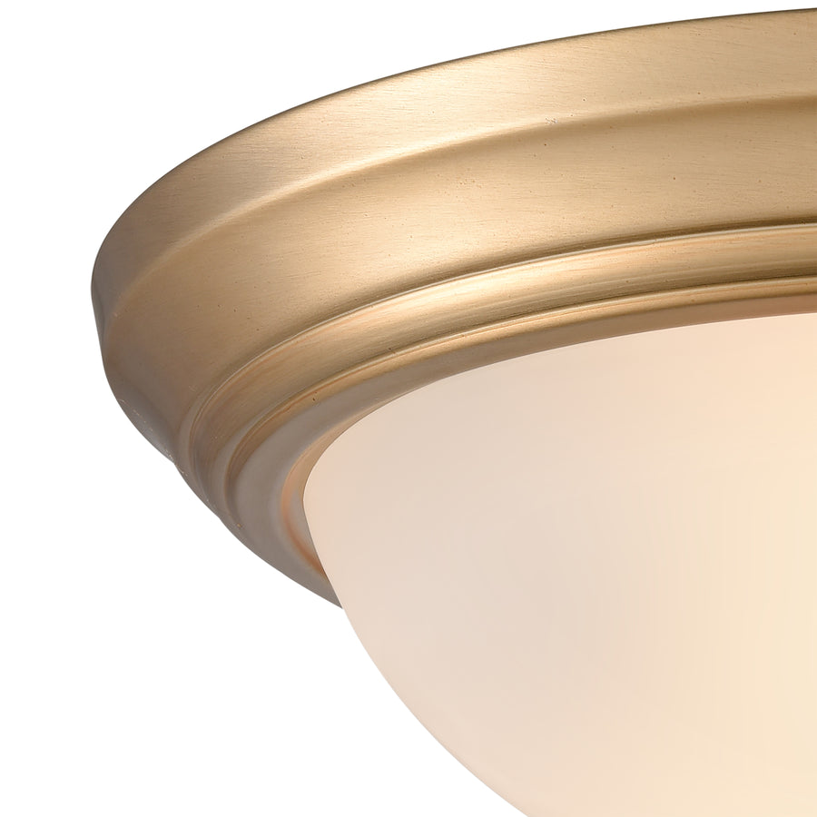 Basics 15' 3 Light Flush Mount in Satin Gold