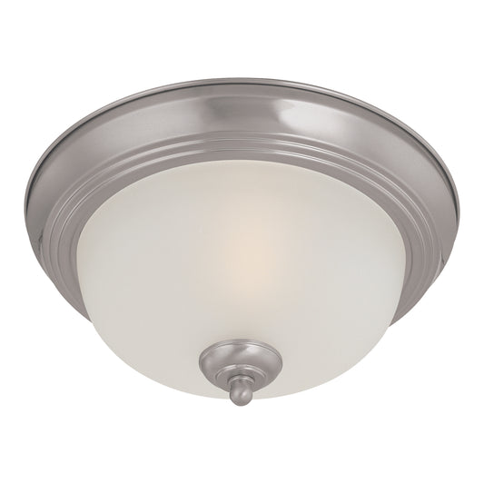 Ceiling Essentials 12" 1 Light Flush Mount in Brushed Nickel