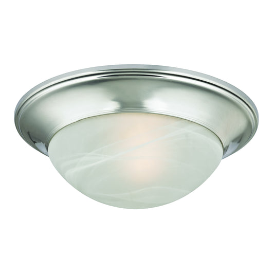 Flushmounts 12" 1 Light Flush Mount in Brushed Nickel