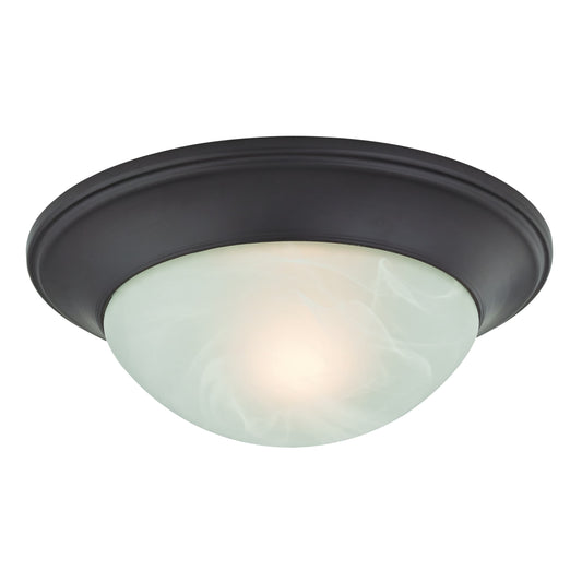 Flushmounts 12" 1 Light Flush Mount in Oil Rubbed Bronze