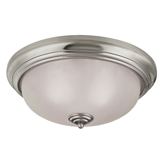 Huntington 15" 3 Light Flush Mount in Brushed Nickel