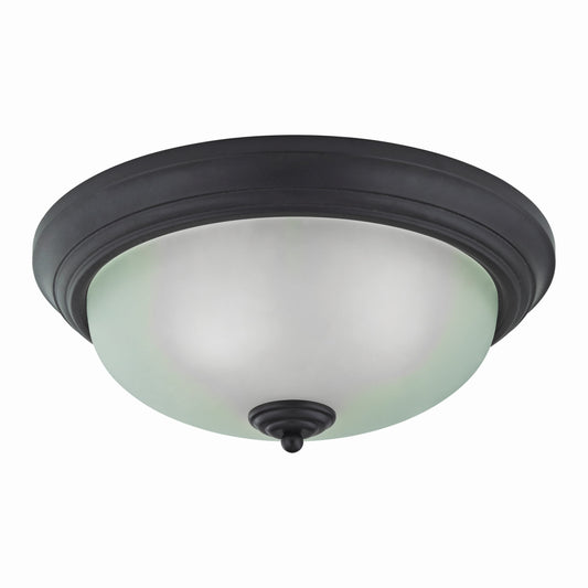 Huntington 15" 3 Light Flush Mount in Oil Rubbed Bronze