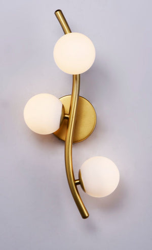 Rover 20.25' 3 Light Wall Sconce in Metallic Gold