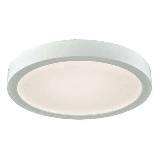 Titan 8" 1 Light Flush Mount in White