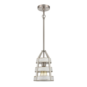 Brigantine 7' 1 Light Mini Pendant in Satin Nickel