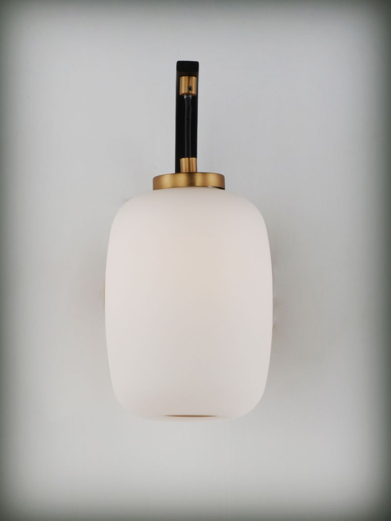 Soji 10.25' Single Light Wall Sconce in Black and Gold