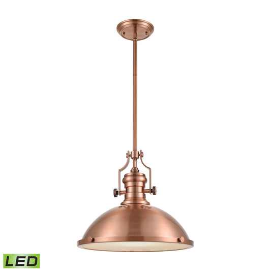 Chadwick 17" 1 Light LED Pendant in Antique Copper