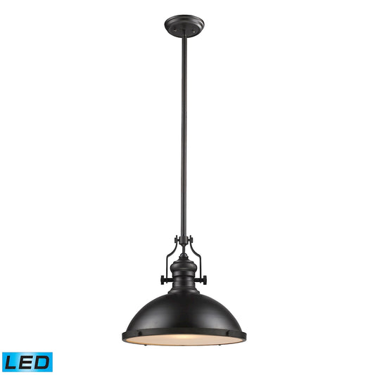 Chadwick 17" 1 Light LED Pendant in Oiled Bronze