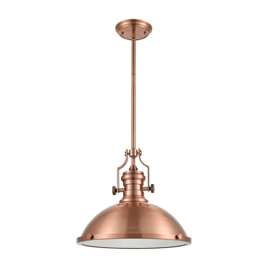 Chadwick 17" 1 Light Pendant in Antique Copper