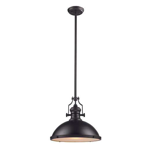 Chadwick 17" 1 Light Pendant in Oiled Bronze