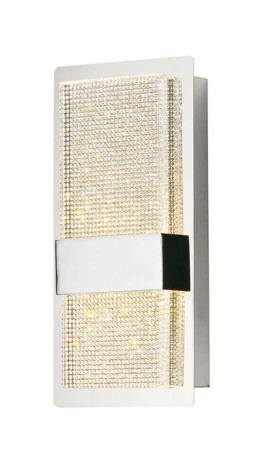 Sparkler 11" 2 Light Wall Sconce in Polished Chrome