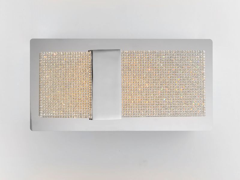 Sparkler 11' 2 Light Wall Sconce in Polished Chrome