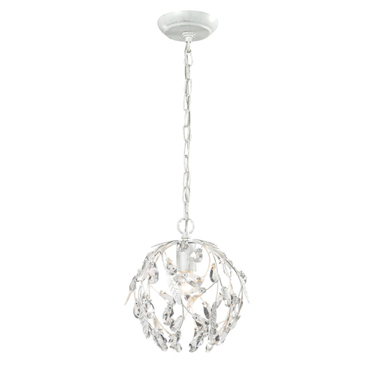 Circeo 10" 1 Light Mini Pendant in Antique White