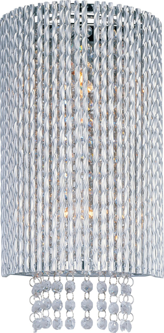 Spiral 15" 2 Light Wall Sconce in Polished Chrome