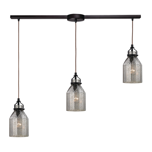 Danica 36" 3 Light Mini Pendant in Oil Rubbed Bronze