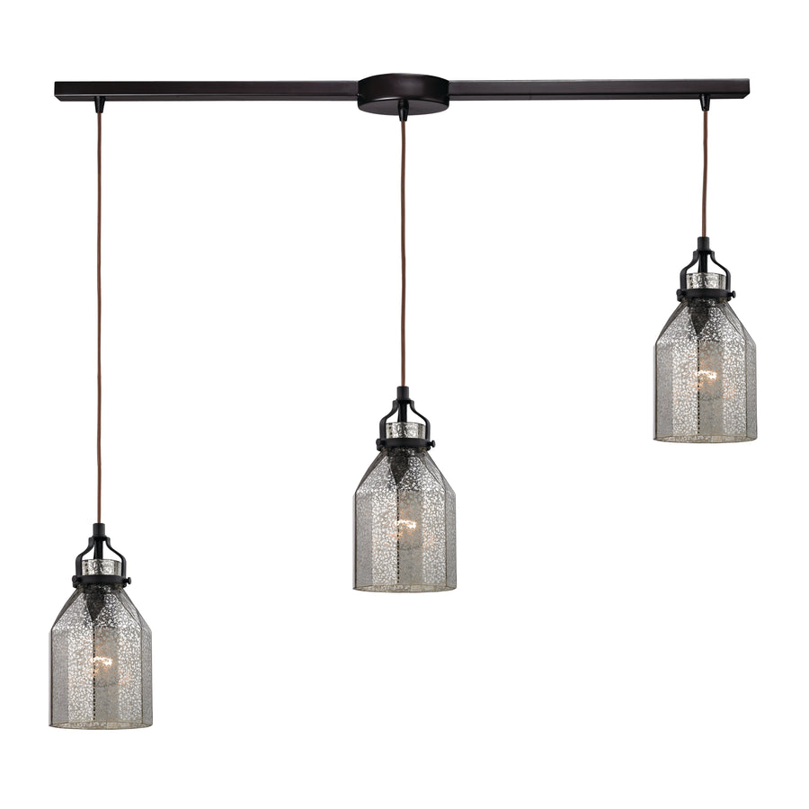 Danica 36' 3 Light Mini Pendant in Oil Rubbed Bronze