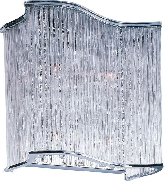 Swizzle 10" 4 Light Wall Sconce in Polished Chrome