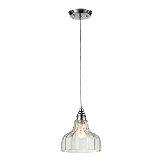 Danica 8" 1 Light Mini Pendant in Polished Chrome