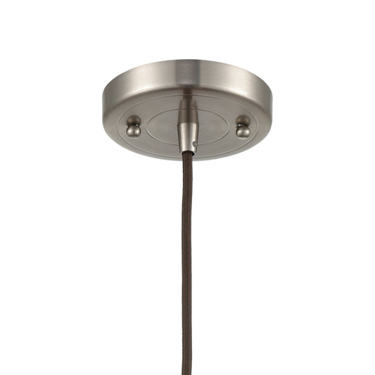 English Pub 8" 1 Light Mini Pendant in Satin Nickel