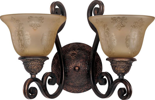 Symphony 11" 2 Light Wall Sconce in Oil Rubbed Bronze