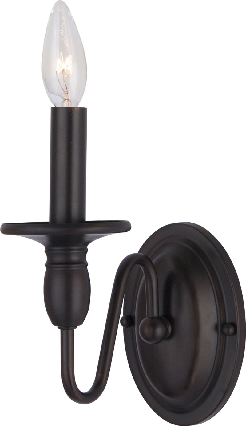 Towne 9' Single Light Wall Sconce in Oil Rubbed Bronze