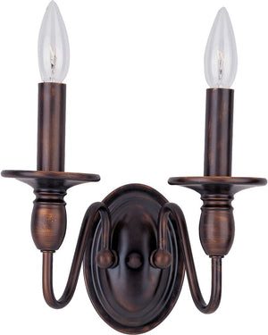 Towne 9' 2 Light Wall Sconce in Oil Rubbed Bronze