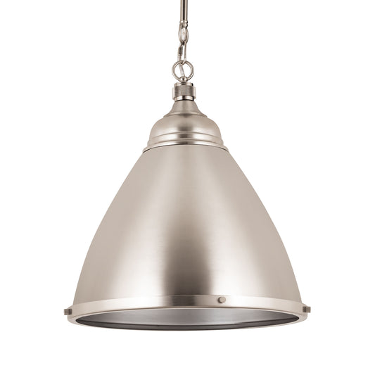 Katelyn 15" 1 Light Pendant in Brushed Steel