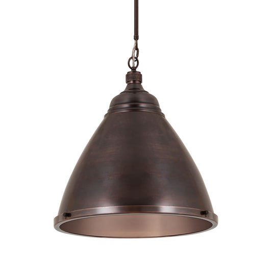 Katelyn 15" 1 Light Pendant in Dark Bronze