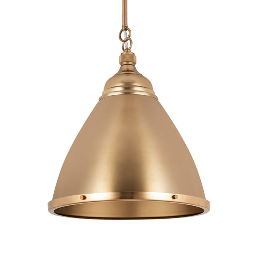 Katelyn 15" 1 Light Pendant in Satin Brass