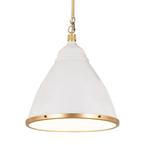 Katelyn 15' 1 Light Pendant in White