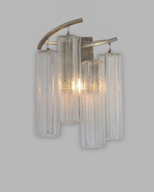 Victoria 13' Single Light Wall Sconce in Golden Silver