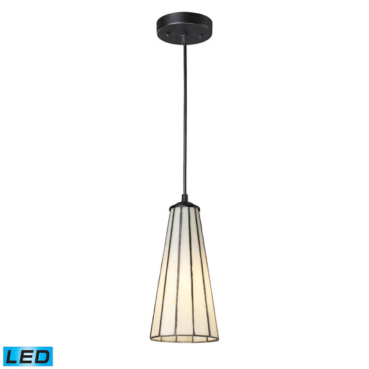 Lumino 5" 1 Light LED Mini Pendant in Comet White