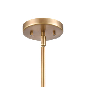 Salient 10' 1 Light Mini Pendant in Brass