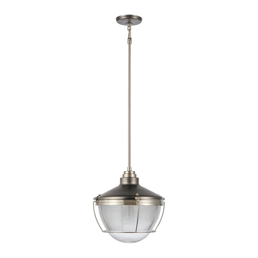 Seaway Passage 14" 1 Light Pendant in Black Nickel