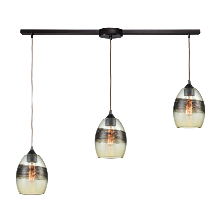 Whisp 38' 3 Light Mini Pendant in Oil Rubbed Bronze