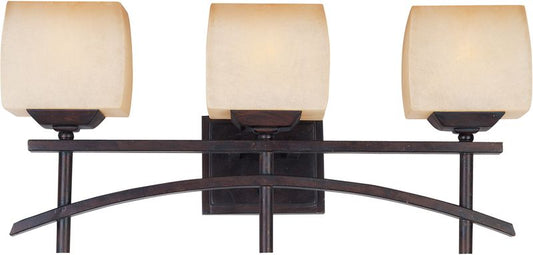 Asiana 23.5" 3 Light Bath Vanity Light in Roasted Chestnut