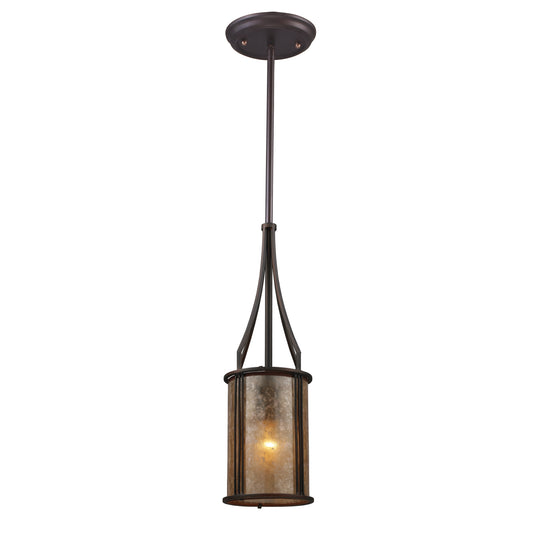 Barringer 6" 1 Light Mini Pendant in Aged Bronze