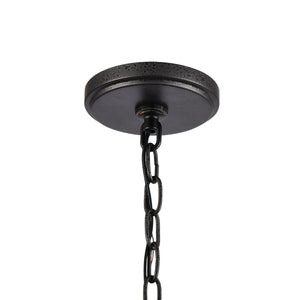 Beaufort 14' 3 Light Pendant in Anvil Iron