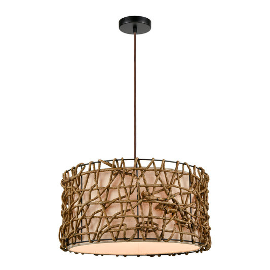 Bindan 20" 1 Light Pendant in Natural