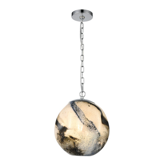 Blue Planetary 12" 1 Light Pendant in Blue