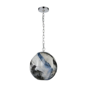 Blue Planetary 12' 1 Light Pendant in Blue