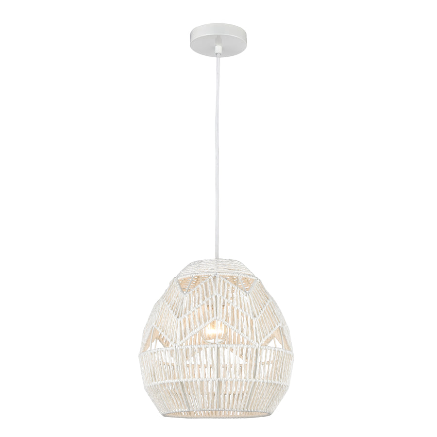 Boho 12' 1 Light Mini Pendant in White