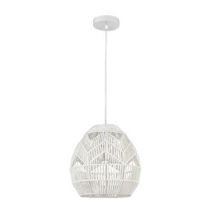 Boho 12' 1 Light Mini Pendant in White