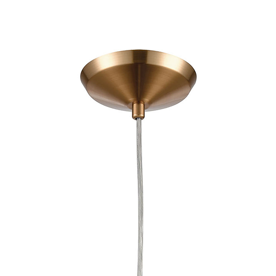 Caliper 6' 1 Light Mini Pendant in Satin Brass