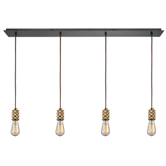 Camley 46" 4 Light Mini Pendant in Oil Rubbed Bronze