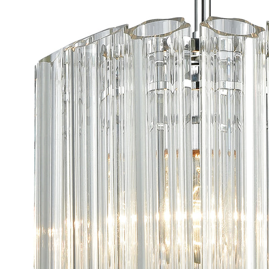 Carrington 10" 1 Light Mini Pendant in Polished Chrome