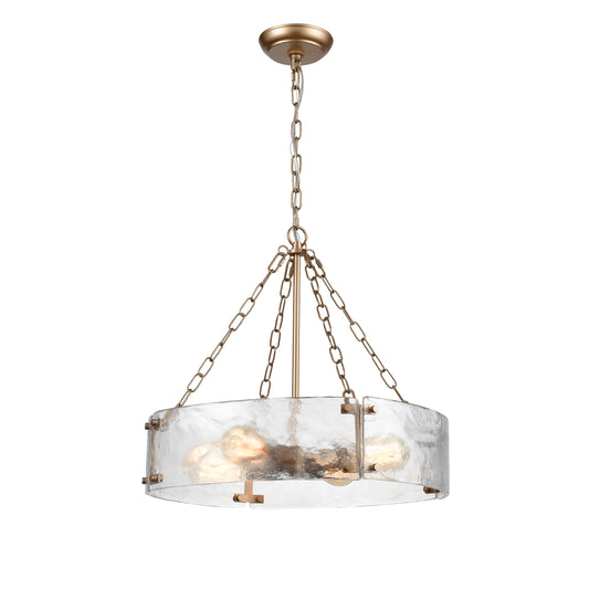 Cristata 20" 4 Light Pendant in Clear