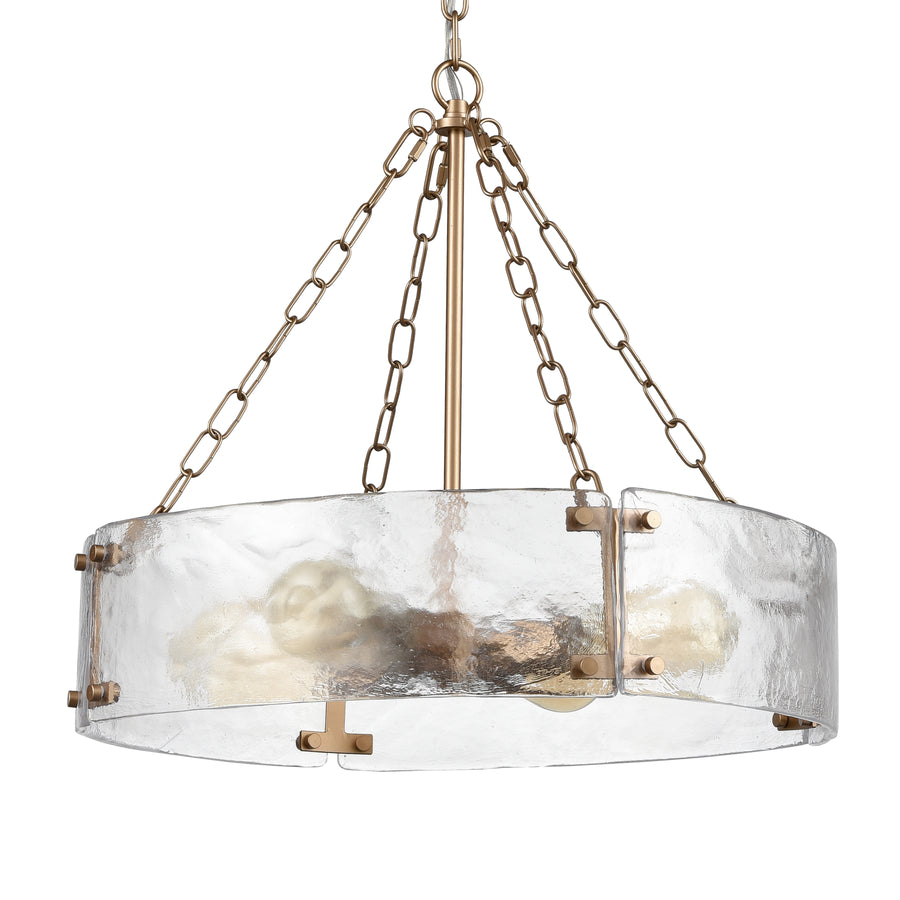 Cristata 20' 4 Light Pendant in Clear