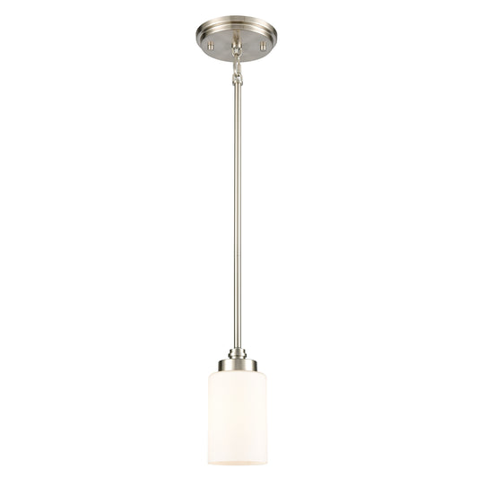 Dawson 4" 1 Light Mini Pendant in Satin Nickel